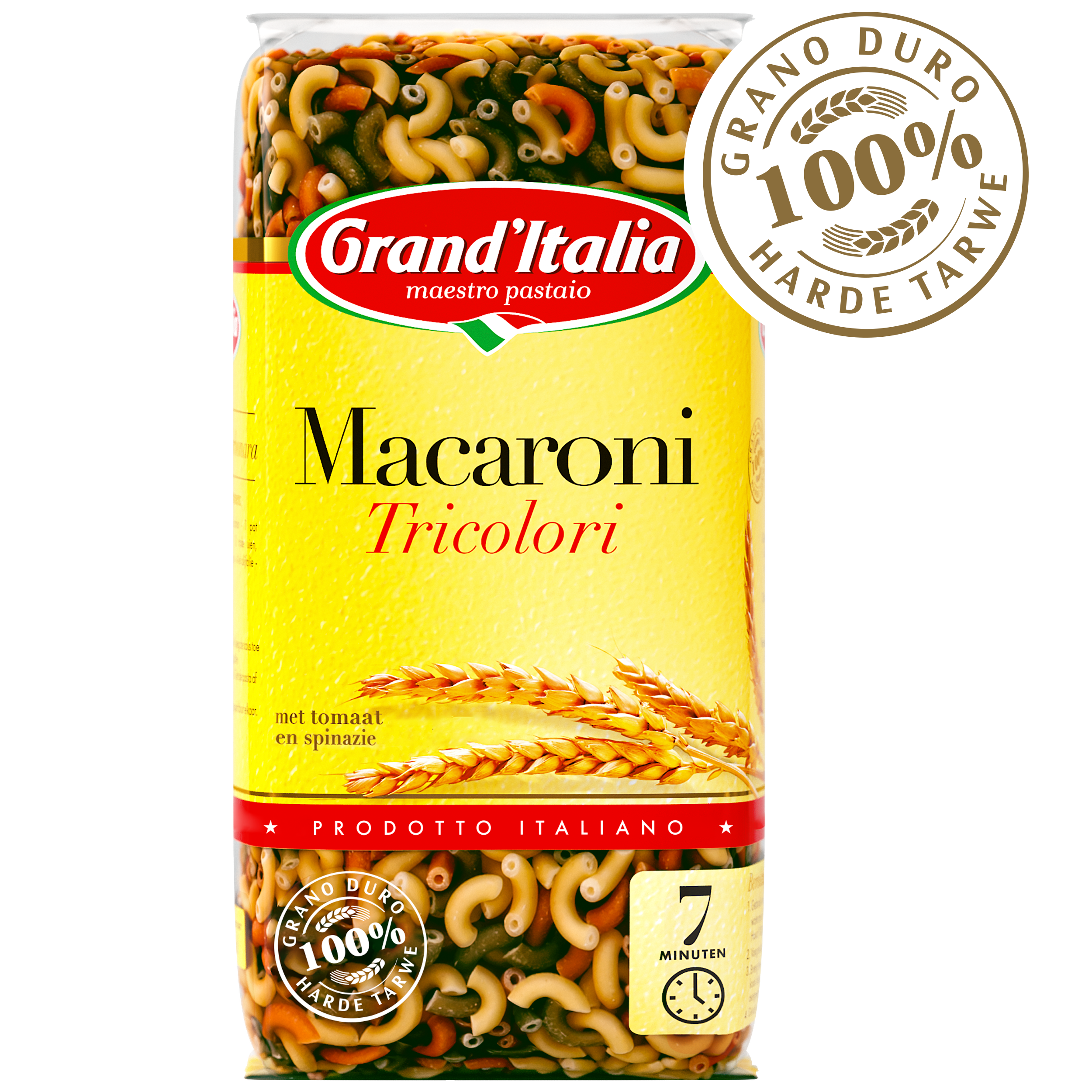 Pasta Macaroni Tricolori 500g claim Grand'Italia